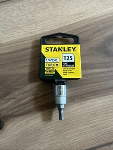 Stanley 1/4" Drive TORX T25 Bit Socket Lifetime Warranty - Picture 1 of 4