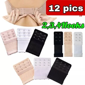 12pcs Bra Extender 2,3,4Hook Bra Strap Strapless Underwear Maternity Bra Extende - Picture 1 of 7