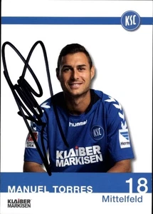 Autogrammkarte Fußballer Manuel Torres, Karlsruher SC, Autogramm - 11411340 - Bild 1 von 2