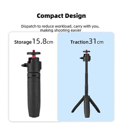 Camera Selfie Extension Stick 1/4 Tripod for Insta 360/Pocket 3/Gopro Mount - Image 1 of 4