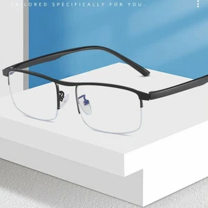 Blaulicht blockierende Computer Gaming Brille Unisex Halbrand Brille Herren Damen - Bild 1 von 13