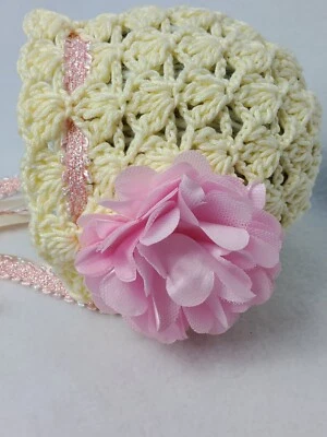 Gorro artesanal para tu recién nacido, se puede hacer a medida.  Disponible ahora Foto 1 de 4