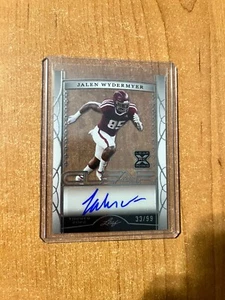 2022 Leaf Trinity Football - Jalen Wydermyer - Silver Clear XRC Auto #'d 33/99 - Picture 1 of 2