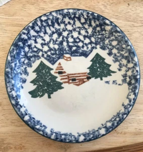 Folk Craft by Tienshan Country Cabin Salad / Dessert / Bread Plates - Picture 1 of 3