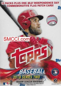 2018 Topps Baseball Series 2 Blaster Box parche exclusivo posible autos Acuña - Imagen 1 de 10
