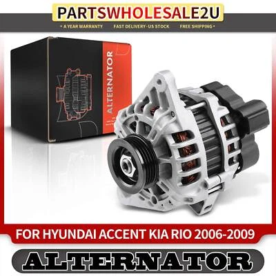 Alternador para Hyundai Accent Tiburon Kia Spectra Sportage 90A 12V CW 4 ranuras Foto 1 de 4