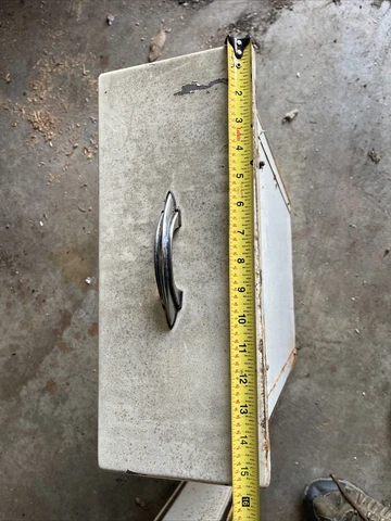 Vintage Youngstown Kitchen Sink Cabinet Drawer 15.5”x6.25” Rails 13.5” /w Handle Cover