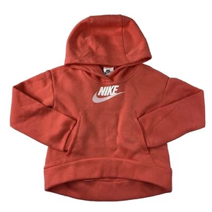 Nike Girls Fleece Coral Hoodie XS Sweater Pullover DC7206-814 - Picture 1 of 6