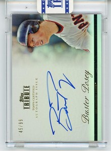 2012 Topps Tribute Autographs #BP Buster Posey Giants NM-MT (Autographed) /99