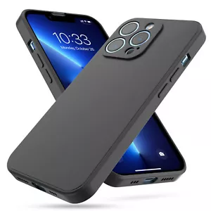 Coque iPhone 16 15 14 13 12 11 XR XS Protection Antichoc Silicone Microfibre Mat - Zdjęcie 1 z 30