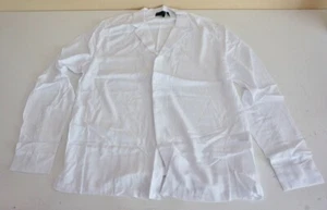 ASOS MEN'S RELAXED FIT VISCOSE SHIRT W/ LOW REVERE COLLAR WHITE MEDIUM NWT! - Picture 1 of 3