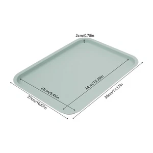 24pcs 13.39*9.45inch Fast Food Tray, PP Multi-Purpose Rectangle Serving Tray - Picture 1 of 13