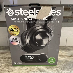 ☂️SteelSeries HS-00022 Nova Pro Wireless Over-Ear Gaming Headset Black☂️ - Picture 1 of 4