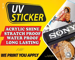 Maßgeschneiderte 3D-Aufkleber personalisierte UV DTF-Transfers Großhandelsetiketten Verpackung - Bild 1 von 11