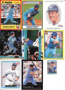 GEORGE BRETT  1991 STADIUM CLUB CHARTER MEMBER #2  ROYALS  FREE COMBINED S/H