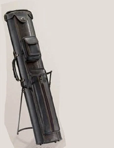 Estuche para tacos de billar 3x5 con soporte negro negro/marrón oscuro envío GRATIS - Imagen 1 de 2