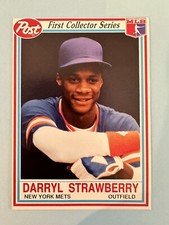 1990 Post Cereal DARRYL STRAWBERRY 1st Edition Baseball Card #10 New York Mets