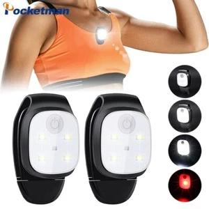 Clip LED Luce di Corsa Notturna USB Ricarica Cappello Lampada Anteriore Esterno Impermeabile - Foto 1 di 9