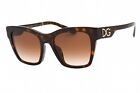 Dolce & Gabbana Dg4384f 502/13 Sunglasses Havana Frame Brown Gradient Lens 53mm