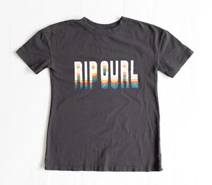 Ripcurl Womens Grey Logo Relaxed Fit Cotton T- Shirt Size XS EUC - Picture 1 of 3