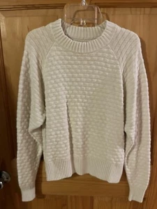SUÉTER LULULEMON TEXTURA PLAY CREW MARFIL MUJER TALLA S - Imagen 1 de 4
