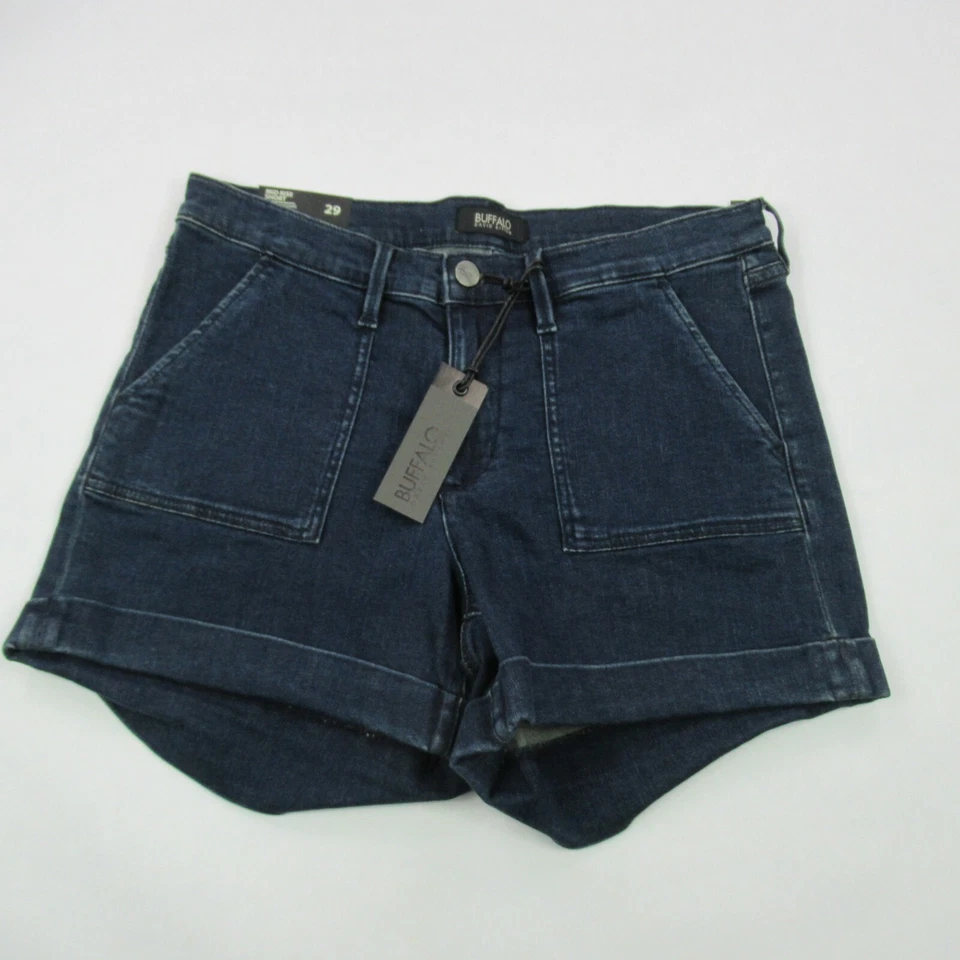 Buffalo Shorts Womens 29 Denim Mid Rise Short Blue Casual Pockets Outdoors - Image 1 of 4