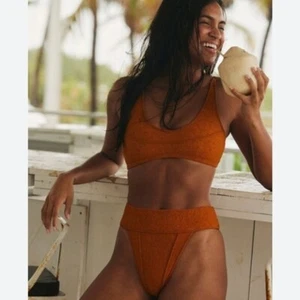 Free People Farrah Dylan Bikini Two Piece Swimsuit SET Honey Ginger Size Medium - Picture 1 of 8