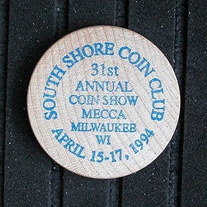 1988 South Shore Coin Club Wisconsin - 31st Coin Show April 15-17, 1994 - Picture 1 of 2