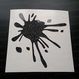Paint Splat Glitter Vinyl Die Cut Custom Window Bumper Stickers Decals ref:2 - Picture 1 of 2