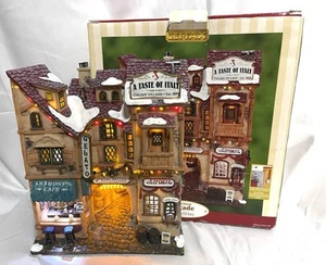 Colección Lemax Carole Towne A Taste of Italy fibra óptica pueblo café panadería - Imagen 1 de 6