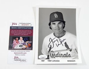Tony LaRussa Signed 1997 St. Louis Cardinals Photo JSA Auto - Picture 1 of 3