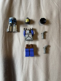LEGO Star Wars (7153) Jango Fett Minifigure SW0053 - Balaclava Head Great Cond!