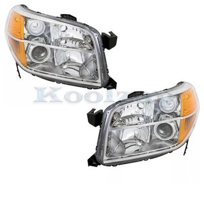 For 06 07 08 Pilot Halogen Headlight Headlamp Head Light Lamp w/o Bulb PAIR SET - Image 1 of 4