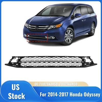 Parrilla de parachoques delantero para Honda Odyssey 2014-2017 + moldura central cromada Foto 1 de 4