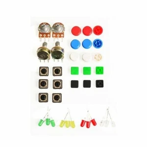 New Electronic Parts Pack KIT for ARDUINO component Resistors Switchs Buttons - Afbeelding 1 van 7