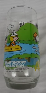 McDonalds Camp Snoopy Charlie Brown Glass 1988 - Imagen 1 de 5