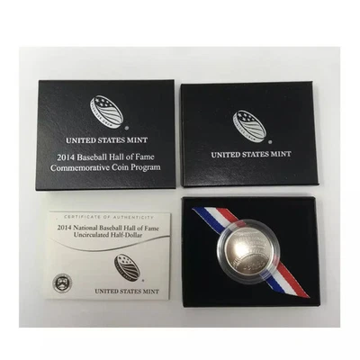 2014-D Baseball Hall of Fame Clad Half Dollar Mint State - Image 1 of 2