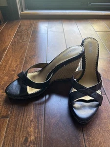 Charles David Slides 10 Black And Raffia - Bild 1 von 5
