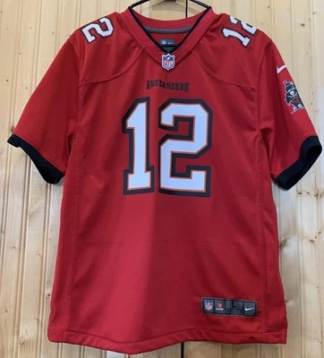 NFL Nike Tampa Bay Buccaneers #12 Tom Brady Camiseta Roja Juvenil Grande Talla 14/16 Foto 1 de 4