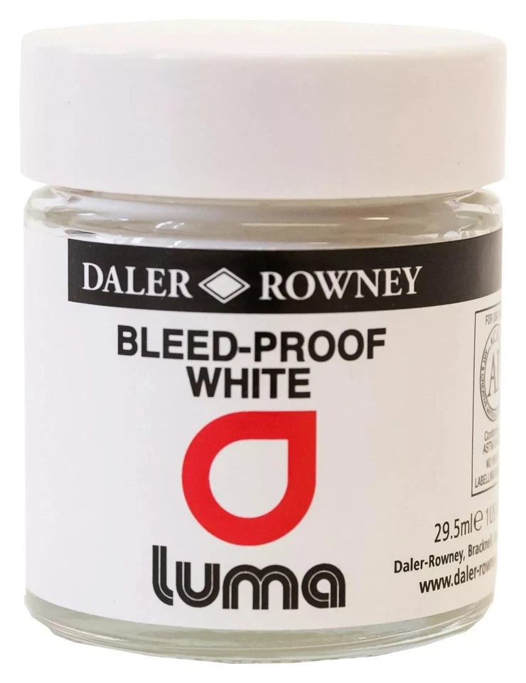 DALER-ROWNEY Daler Rowney LUMA Bleed-Proof White Ink Gouache Aquarell 29,5 ml
