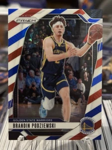 2024-25 Panini Prizm Brandin Podziemski #81 Ruby Wave Prizm Warriors - Picture 1 of 2