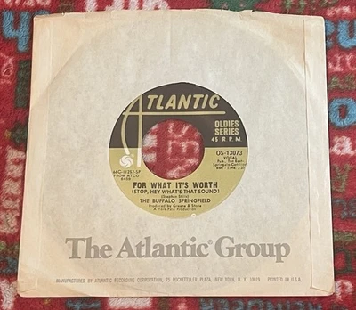 Buffalo Springfield 45 Record For What It's Worth Atlantic 1973￼ - Imagem 1 de 4