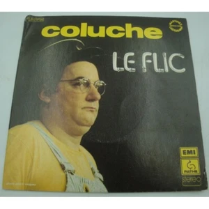 Coluche - le flic - enregistrement public SP 7" 1975 Pathé - Picture 1 of 3