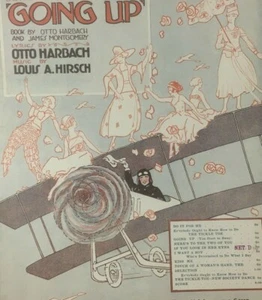 1917 If You Look In Her Eyes Sheet Music Airplanes Pilots Silhouettes - Picture 1 of 3