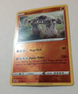 Pokémon TCG Stonjourner Rebel Clash 111/192 Reverse Holo Holo Rare - Picture 1 of 5