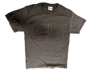 Rare Skinny Puppy black On black Shirt With Black Felt Lettering - Picture 1 of 9