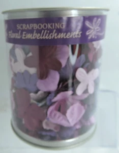 Portafolis Floral Embellishments shades of purple different sizes of flowers - Picture 1 of 5