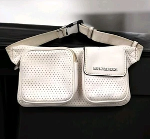 Bolso Cinturón Michael Kors Hannover Óptico Blanco Mediano Correa Ajustable - Imagen 1 de 5