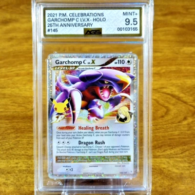 Pokemon Celebrations Classic Collection Garchomp C LV.X 145/147 AGS Mint+ 9.5 - Image 1 of 3