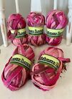 Tricor Lux  Lot of 5 Skeins Yarn Shades of Pink Knitting Fever